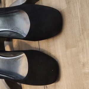 Stuart Weitzman Black Suede Heels